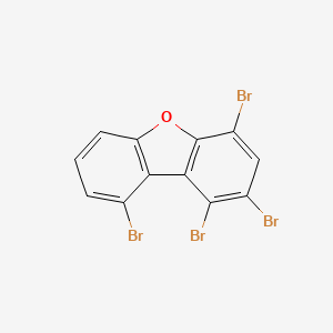 molecular formula C12H4Br4O B14219377 1,2,4,9-Tetrabromo-dibenzofuran CAS No. 617707-66-1