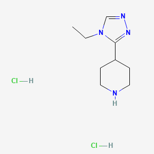 4-(4-ethyl-4H-1,2,4-triazol-3-yl)piperidine dihydrochloride
