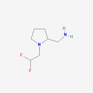 [1-(2,2-Difluoroethyl)pyrrolidin-2-yl]methanamine