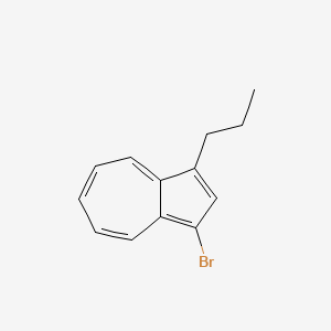molecular formula C13H13Br B14219446 Azulene, 1-bromo-3-propyl- CAS No. 823788-66-5