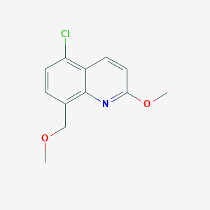 molecular formula C12H12ClNO2 B14219463 5-Chloro-2-methoxy-8-(methoxymethyl)quinoline CAS No. 591244-01-8