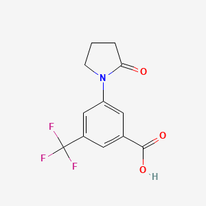 3-(2-Oxopyrrolidin-1-yl)-5-(trifluoromethyl)benzoic acid