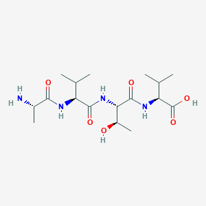 molecular formula C17H32N4O6 B14219488 L-Alanyl-L-valyl-L-threonyl-L-valine CAS No. 832731-10-9