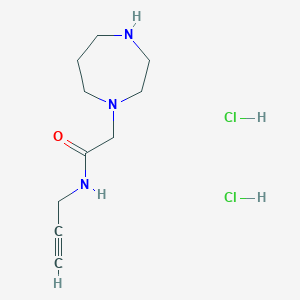 2-(1,4-diazepan-1-yl)-N-(prop-2-yn-1-yl)acetamide dihydrochloride