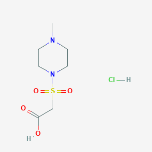 2-[(4-Methylpiperazin-1-yl)sulfonyl]acetic acid hydrochloride