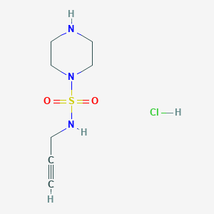 N-(prop-2-yn-1-yl)piperazine-1-sulfonamide hydrochloride