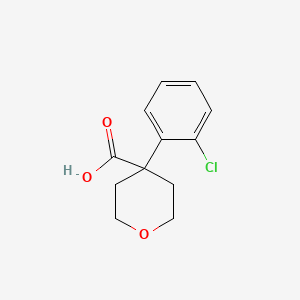 4-(2-Chlorophenyl)oxane-4-carboxylic acid
