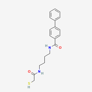 molecular formula C19H22N2O2S B14219557 N-[4-(2-Sulfanylacetamido)butyl][1,1'-biphenyl]-4-carboxamide CAS No. 828920-07-6