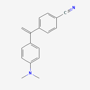 molecular formula C17H16N2 B14219566 Benzonitrile, 4-[1-[4-(dimethylamino)phenyl]ethenyl]- CAS No. 768295-57-4