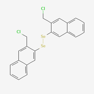 molecular formula C22H16Cl2Se2 B14219578 Diselenide, bis[3-(chloromethyl)-2-naphthalenyl] CAS No. 823178-65-0