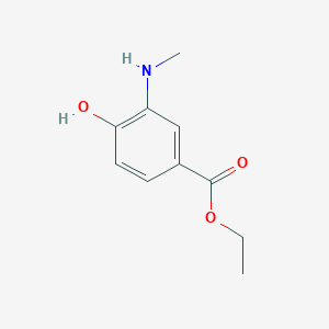 molecular formula C10H13NO3 B1421959 Ethyl 4-hydroxy-3-(methylamino)benzoate CAS No. 1211430-36-2