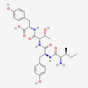 molecular formula C28H38N4O8 B14219592 L-Isoleucyl-L-tyrosyl-L-threonyl-L-tyrosine CAS No. 629609-69-4