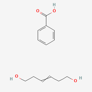 molecular formula C13H18O4 B14219602 Benzoic acid;hex-3-ene-1,6-diol CAS No. 629645-93-8