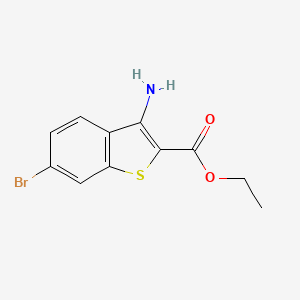 molecular formula C11H10BrNO2S B1421961 Ethyl 3-Amino-6-bromo-1-benzothiophene-2-carboxylate CAS No. 1216708-87-0