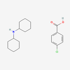 molecular formula C19H28ClNO2 B14219618 4-chlorobenzoic acid;N-cyclohexylcyclohexanamine CAS No. 817177-01-8