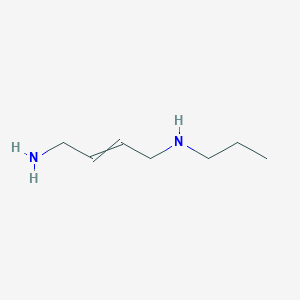 molecular formula C7H16N2 B14219683 N'-propylbut-2-ene-1,4-diamine CAS No. 574718-38-0