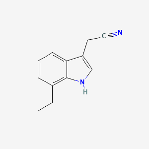 molecular formula C12H12N2 B1421971 2-(7-乙基-1H-吲哚-3-基)乙腈 CAS No. 68234-62-8