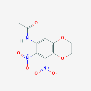 N-(7,8-dinitro-2,3-dihydro-1,4-benzodioxin-6-yl)acetamide