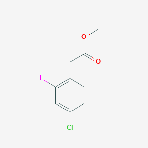 molecular formula C9H8ClIO2 B1421978 methyl 2-(4-chloro-2-iodophenyl)acetate CAS No. 936098-39-4
