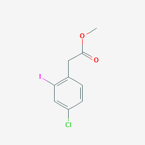 molecular formula C9H8ClIO2 B1421978 Methyl (4-chloro-2-iodophenyl)acetate CAS No. 936098-39-4