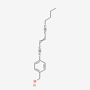 molecular formula C17H18O B14219799 [4-(Dec-3-ene-1,5-diyn-1-yl)phenyl]methanol CAS No. 823228-30-4