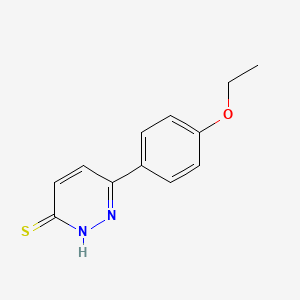 molecular formula C12H12N2OS B1421980 6-(4-ethoxyphenyl)pyridazine-3(2H)-thione CAS No. 1225715-79-6