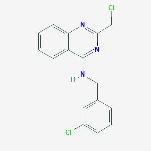 molecular formula C16H13Cl2N3 B1421982 N-(3-氯苄基)-2-(氯甲基)喹唑啉-4-胺 CAS No. 1255147-03-5