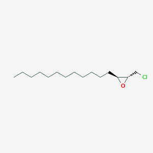 molecular formula C15H29ClO B14219821 Oxirane, 2-(chloromethyl)-3-dodecyl-, (2R,3S)- CAS No. 566202-89-9