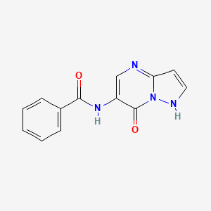 molecular formula C13H10N4O2 B1421983 N-(7-oxo-1,7-dihydropyrazolo[1,5-a]pyrimidin-6-yl)benzamide CAS No. 1255147-69-3