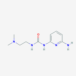 molecular formula C10H17N5O B14219842 N-(6-Aminopyridin-2-yl)-N'-[2-(dimethylamino)ethyl]urea CAS No. 827589-12-8