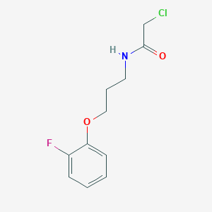 molecular formula C11H13ClFNO2 B1421986 2-chloro-N-[3-(2-fluorophenoxy)propyl]acetamide CAS No. 1226215-91-3