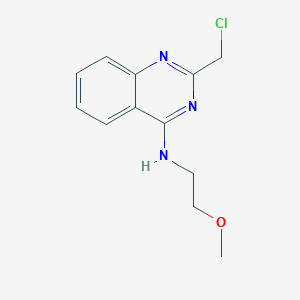 2-(chloromethyl)-N-(2-methoxyethyl)quinazolin-4-amine