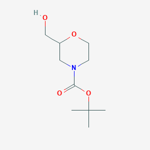 molecular formula C10H19NO4 B142199 Tert-butyl 2-(hydroxymethyl)morpholine-4-carboxylate CAS No. 135065-69-9