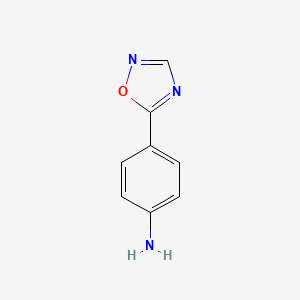 molecular formula C8H7N3O B1421993 4-(1,2,4-Oxadiazol-5-yl)aniline CAS No. 158944-65-1