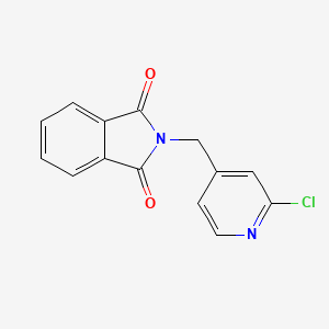 molecular formula C14H9ClN2O2 B1421996 2-[(2-Chloropyridin-4-yl)methyl]isoindole-1,3-dione CAS No. 1457483-77-0