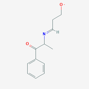 molecular formula C12H14NO2- B14219983 (3E)-3-[(1-Oxo-1-phenylpropan-2-yl)imino]propan-1-olate CAS No. 831218-14-5