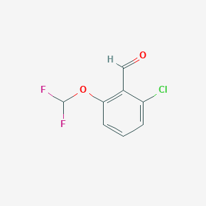 molecular formula C8H5ClF2O2 B1421999 2-Chloro-6-(difluoromethoxy)benzaldehyde CAS No. 1184404-08-7