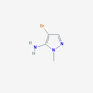 molecular formula C4H6BrN3 B014220 4-Bromo-1-methyl-1H-pyrazol-5-amine CAS No. 105675-85-2