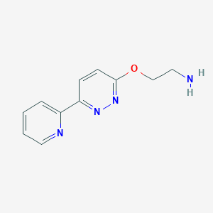 {2-[(6-Pyridin-2-ylpyridazin-3-yl)oxy]ethyl}amine