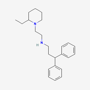 molecular formula C24H34N2 B14220051 N-[2-(2-Ethylpiperidin-1-yl)ethyl]-3,3-diphenylpropan-1-amine CAS No. 627520-99-4