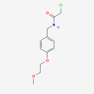 2-chloro-N-{[4-(2-methoxyethoxy)phenyl]methyl}acetamide