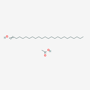 molecular formula C26H52O3 B14220091 Acetic acid;tetracos-1-en-1-ol CAS No. 825615-87-0
