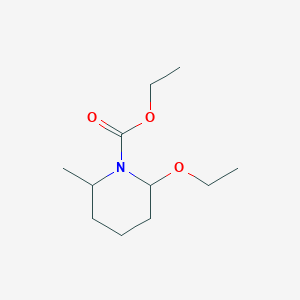 molecular formula C11H21NO3 B142201 Ethyl 2-ethoxy-6-methylpiperidine-1-carboxylate CAS No. 128561-91-1