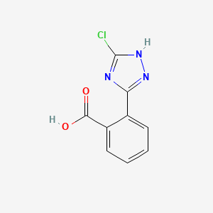 molecular formula C9H6ClN3O2 B1422010 2-(5-chloro-1H-1,2,4-triazol-3-yl)benzoic acid CAS No. 1279219-17-8
