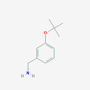 molecular formula C11H17NO B1422017 [3-(Tert-butoxy)phenyl]methanamine CAS No. 1093622-70-8