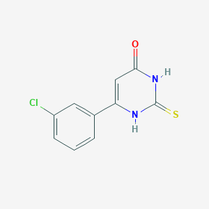 molecular formula C10H7ClN2OS B1422018 6-(3-chlorophenyl)-2-thioxo-2,3-dihydropyrimidin-4(1H)-one CAS No. 36309-40-7