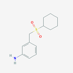 3-[(Cyclohexanesulfonyl)methyl]aniline