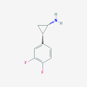 molecular formula C9H9F2N B1422021 (1S,2S)-2-(3,4-Difluorophenyl)cyclopropanamine CAS No. 1459719-81-3