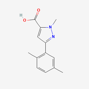 5-(2,5-Dimethylphenyl)-2-methylpyrazole-3-carboxylic acid