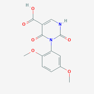 3-(2,5-Dimethoxyphenyl)-2,4-dioxo-1,2,3,4-tetrahydropyrimidine-5-carboxylic acid